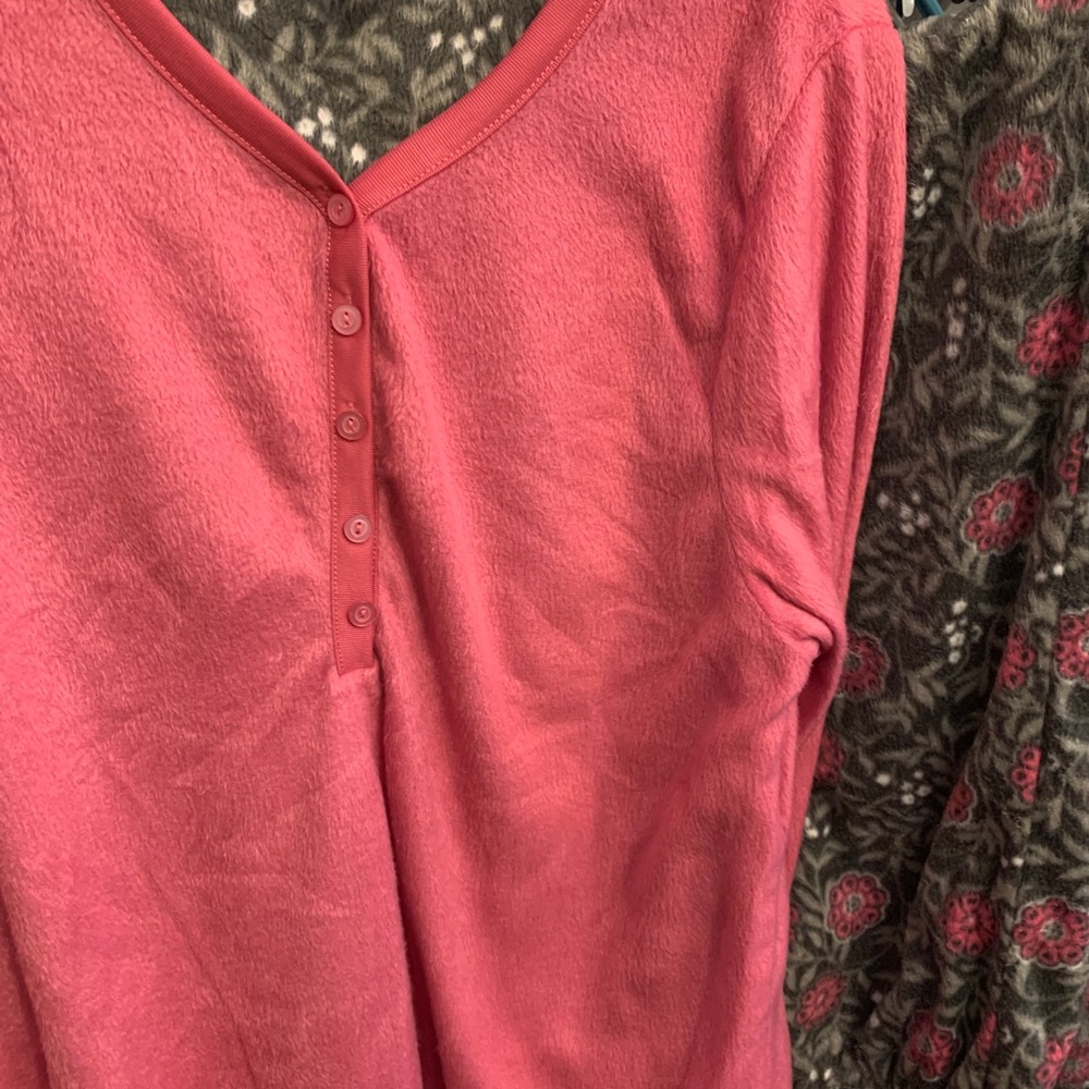 Adult or teen 2pc pajamas. Pink & gray ultra soft
